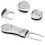 Forchetta per divot da golf verde 11,2 cm 57 g argento 5