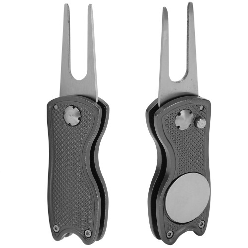 Grigio Switchblade Strumento per divot da golf 12cm/7cm 55g 2