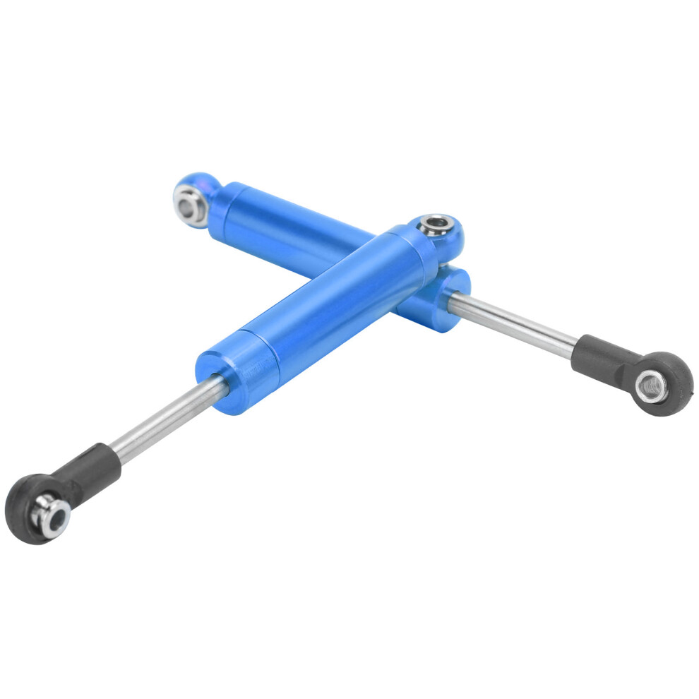 2Pcs Rc 80Mm Aluminum Builtin Spring Shock Absorber Damper For Traxxas Slash 2Wd Rc Car( ) Blue 4921322909719