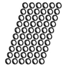 60 pezzi Anelli di controllo in silicone per avvolgimenti da 9,5 mm neri