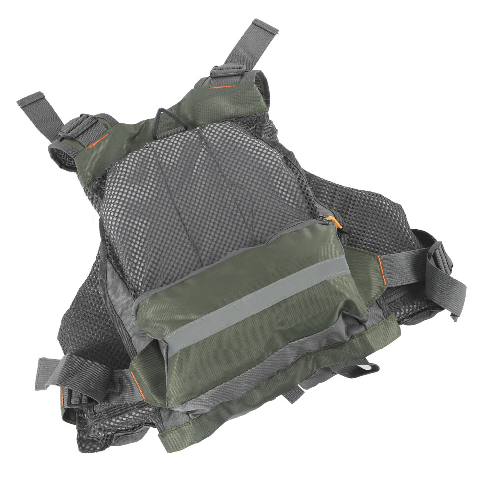 Adjustable Nylon Fishing Vest Outdoor Breathable Mesh Waistcoat Jackets with Pockets-image-OPC-PHW2DRK-NEW