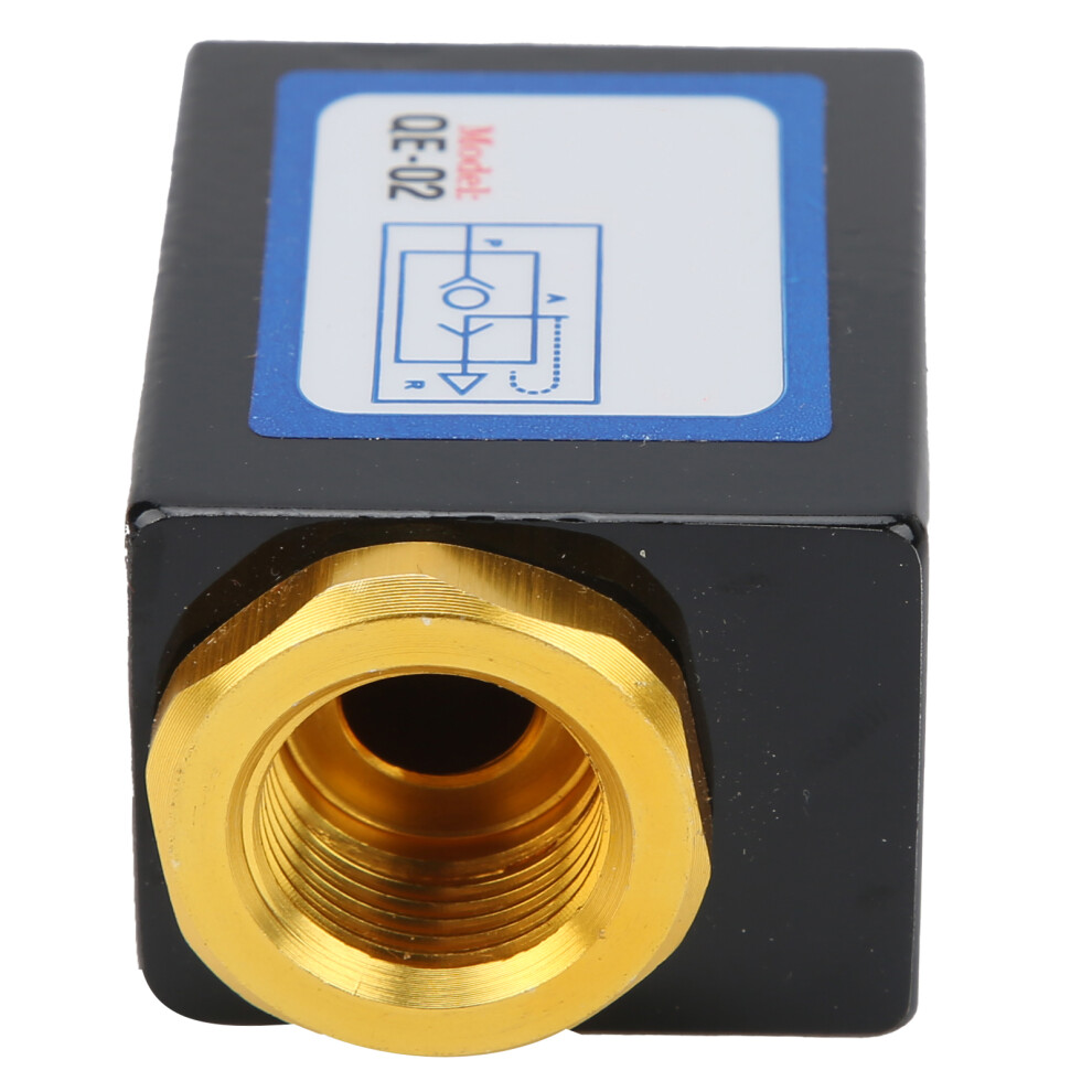 Qeâ02 Quick Exhaust Valve Aluminium Alloy Pneumatic Component Universal For G1/4 Pipe Diameter 4651322911046