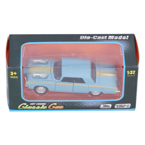 1:32 Auto giocattolo pull-back blu grigio 12,5x5x3cm 150mAh 1