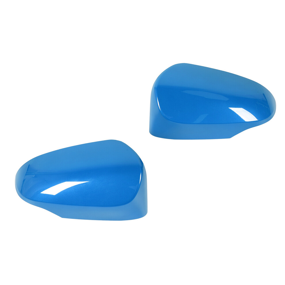 Pair Of Rearview Mirror Cover Cap 87945-02420 High Strength Weather Proof Left Right Car Exterior Door Mirror Cap Blue 5011322912921