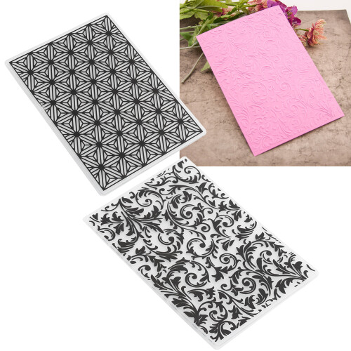 4PCS Plastic Embossing Folders Template DIY Card Making Scrapbooking Paper Tools