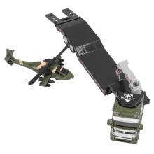 Modèle de camion militaire en alliage, 12,2 x 2,4 x 2 po, vert