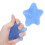 Palla elastica per la presa a forma di stella blu 80x80x30mm 14