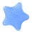Palla elastica per la presa a forma di stella blu 80x80x30mm 4
