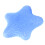 Palla elastica per la presa a forma di stella blu 80x80x30mm 16