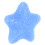 Palla elastica per la presa a forma di stella blu 80x80x30mm 13