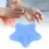 Palla elastica per la presa a forma di stella blu 80x80x30mm 15