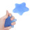 Palla elastica per la presa a forma di stella blu 80x80x30mm 6