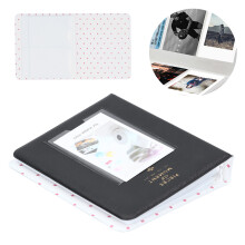 Custodia da 3 pollici, 64 tasche, 14x11x2,5 cm Instax mini 9, Nero