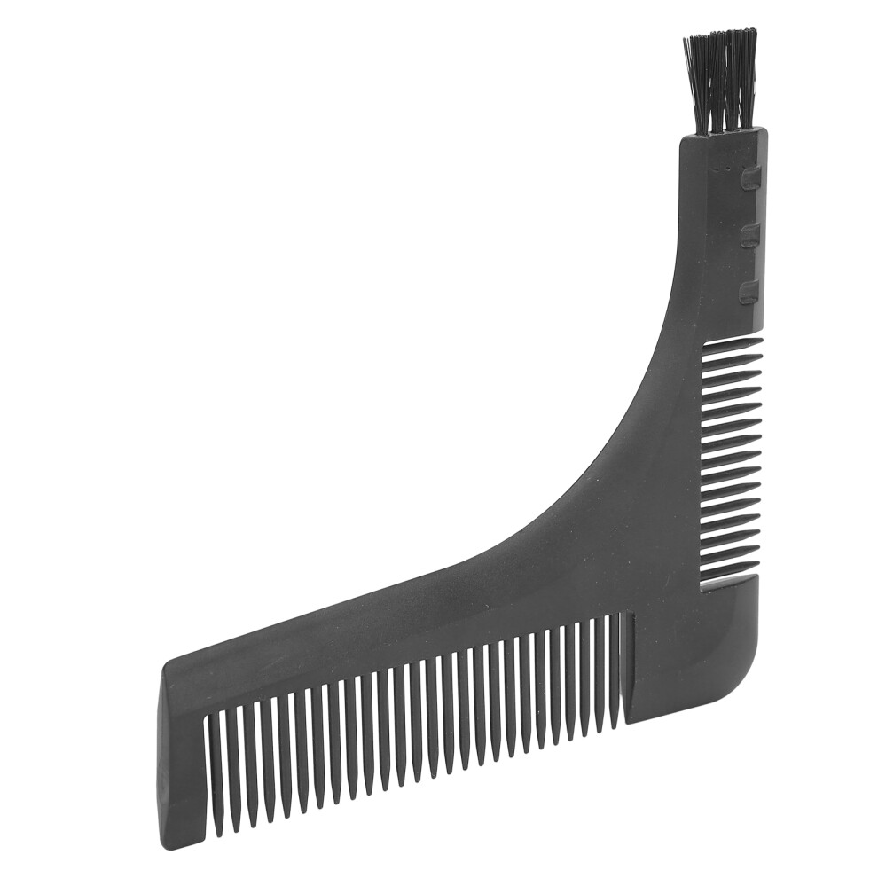 Unisex Black Men Beard Shaping Comb Lshaped Mustache Trimming Guide Shaper Beard Styling Tool( )