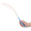 Brosse à cheveux à manche extra-longue bleue et blanche 5