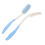 Brosse à cheveux à manche extra-longue bleue et blanche 15