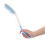 Brosse à cheveux à manche extra-longue bleue et blanche 9