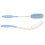 Brosse à cheveux à manche extra-longue bleue et blanche 14