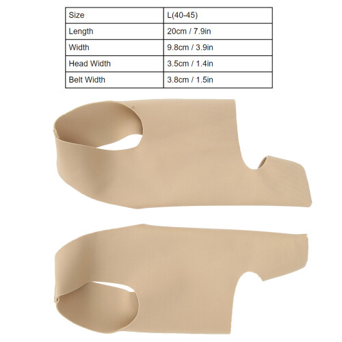 1 paire de correcteurs d'oignon blancs S/L 17/20 cm 2