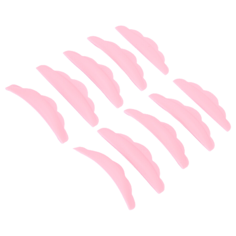 5 Pairs Eyelash Perming Shield Pad Silicone Reusable Lash Lift Pad Set Makeup ToolPink