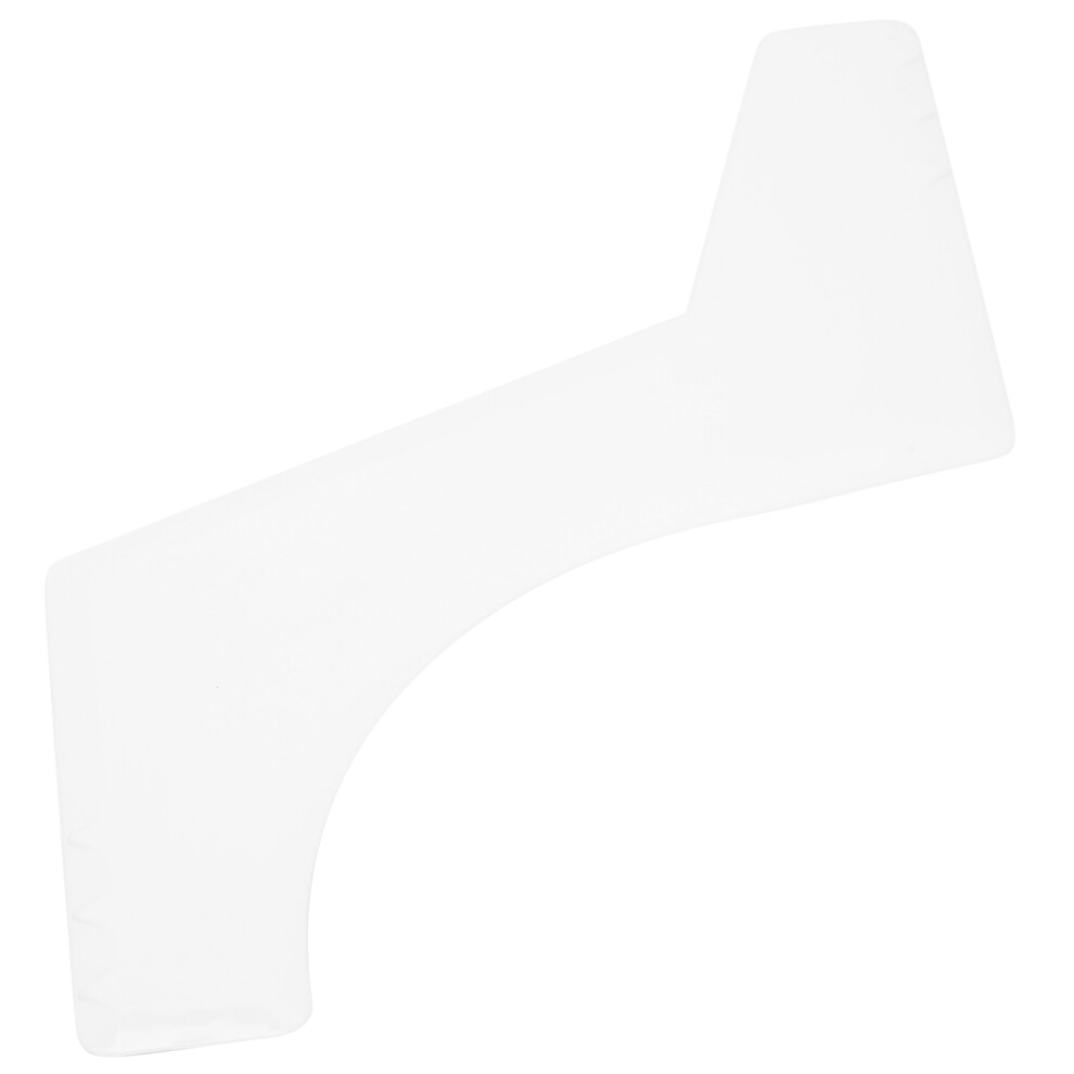 Beard Shaping Template Home Salon Beard Guide Styling Template Accessory (White)