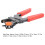Modello LHP-6 punzone per pelle, 6 fori 2-4,5 mm, argento 9
