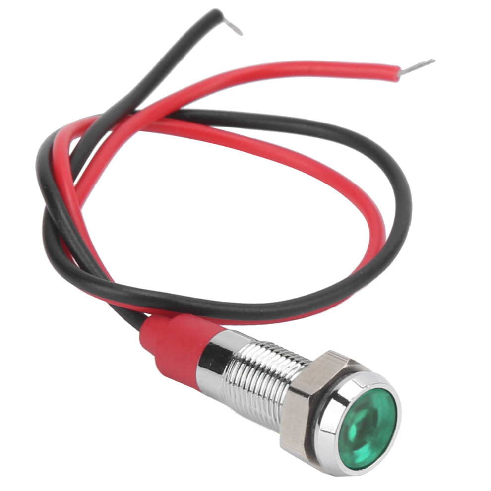 Led Metal Indicator 6Mm Waterproof Signal Lamp For Pilot Car Truck Boat With Wire 6Vgreen 8471322917086