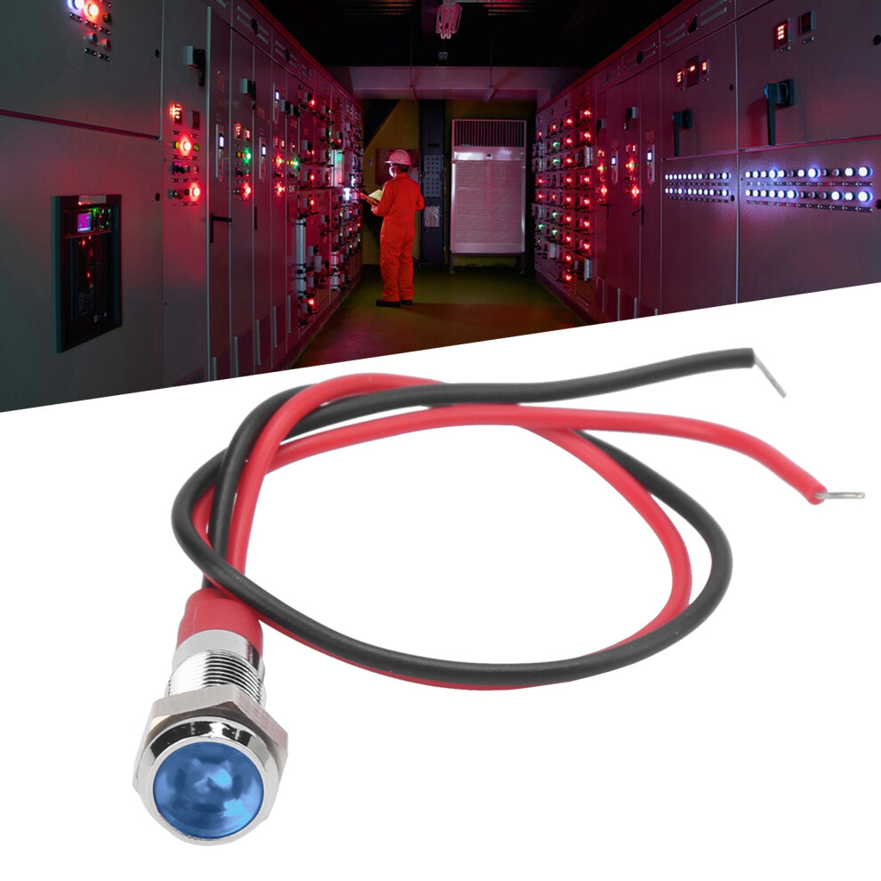 Led Metal Indicator 6Mm Waterproof Signal Lamp For Pilot Car Truck Boat With Wire 6Vblue 5051322917045