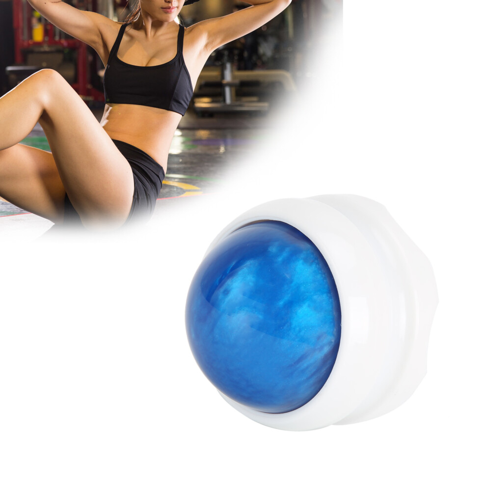 White/Blue Essential Oil Massage Ball Muscle Relaxation Roller Ball Massager For Neck Leg Hand ( Base)