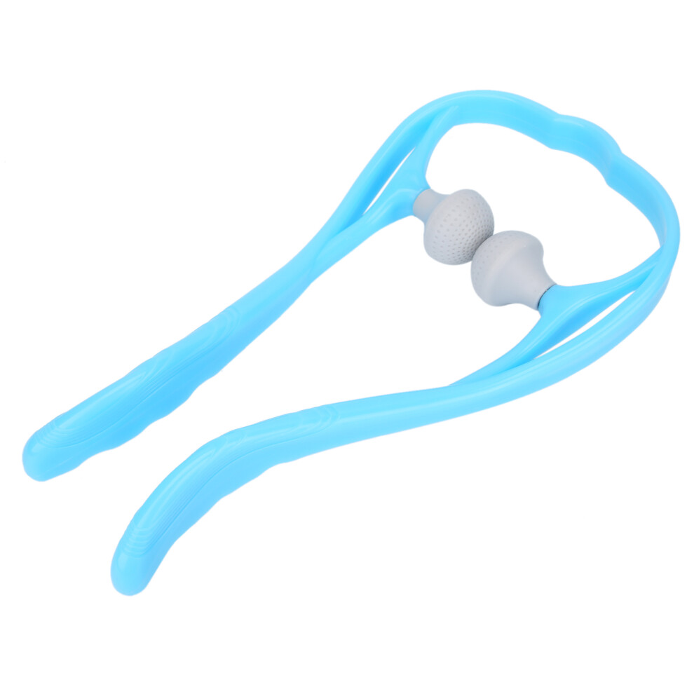 Hand Roller Neck Massage Tool Trigger Point Neck Shoulder Manual Self MassagerBlue