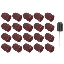 Set di cappucci per levigatura per nail art 16x25mm Marrone 0,6x1in