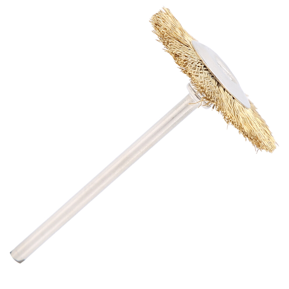 T shaped Nail Drill Bit Cleaning Brush Brass Wire Grinding Head Cleaner Brush Manicure Tool