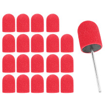 Embout de ponçage pour nail art 16 x 25mm ensemble de forets rouges