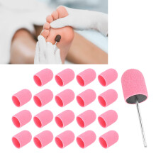 Testa di levigatura per nail art, 16x25mm, set di punte rosa per fresa per unghie