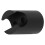 Support mural pour pomme de douche en ABS noir 0,8 oz 15