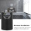 Support mural pour pomme de douche en ABS noir 0,8 oz 9
