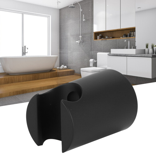 Support mural pour pomme de douche en ABS noir 0,8 oz