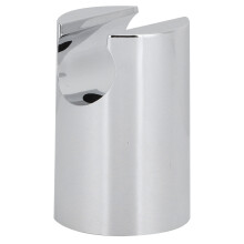 Support de pomme de douche en ABS, argent, 24 g, installation par poinçonnage