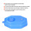 Base en ABS, remplissable d'eau, 21  14,5  5 cm, verte 5