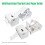 Thermal Label Printer Label Holder for Rolls and Fanfold Shipping Package Labels Work with Desktop Label Printers Compatible with Barcode E 8