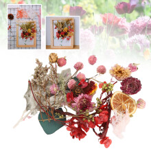 2 paquets de fleurs séchées colorées pour bouquets DIY