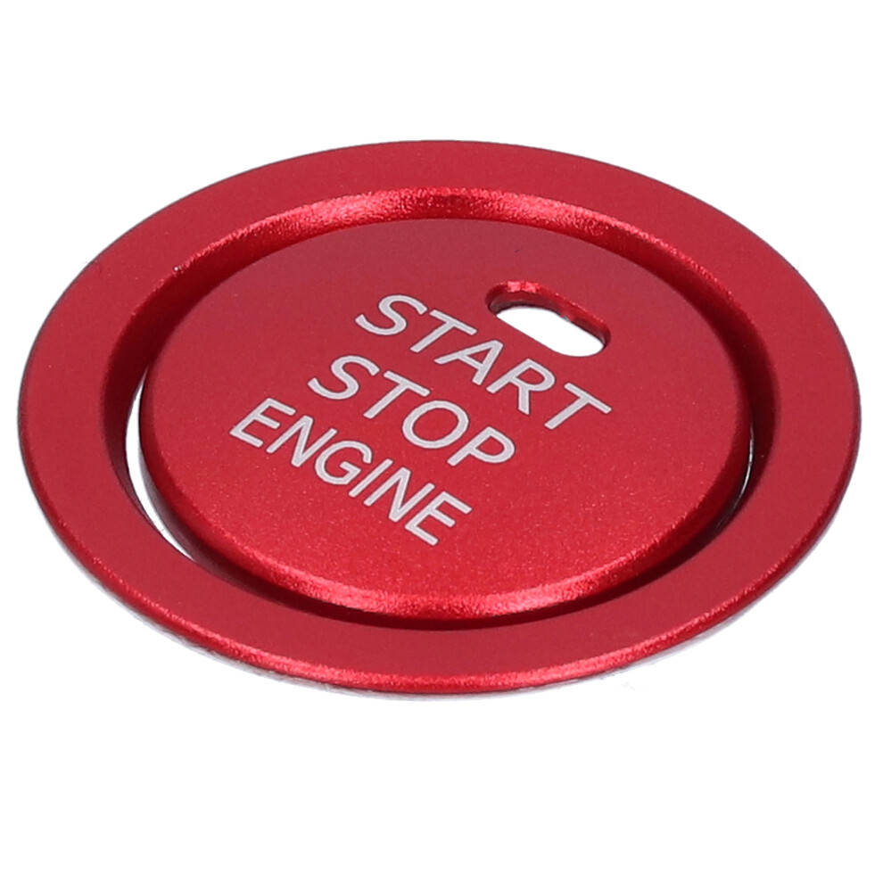 2Pcs Engine Start Stop Button Trim Cover Aluminum Alloy Decoration For Car Interiorred 5041322924303