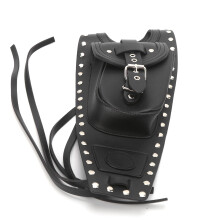 Motorcycle Fuel Tank Bag Gas Tank Pad Cover Black Artificial Leather Fit for XLX1000 XL1200X XLH883