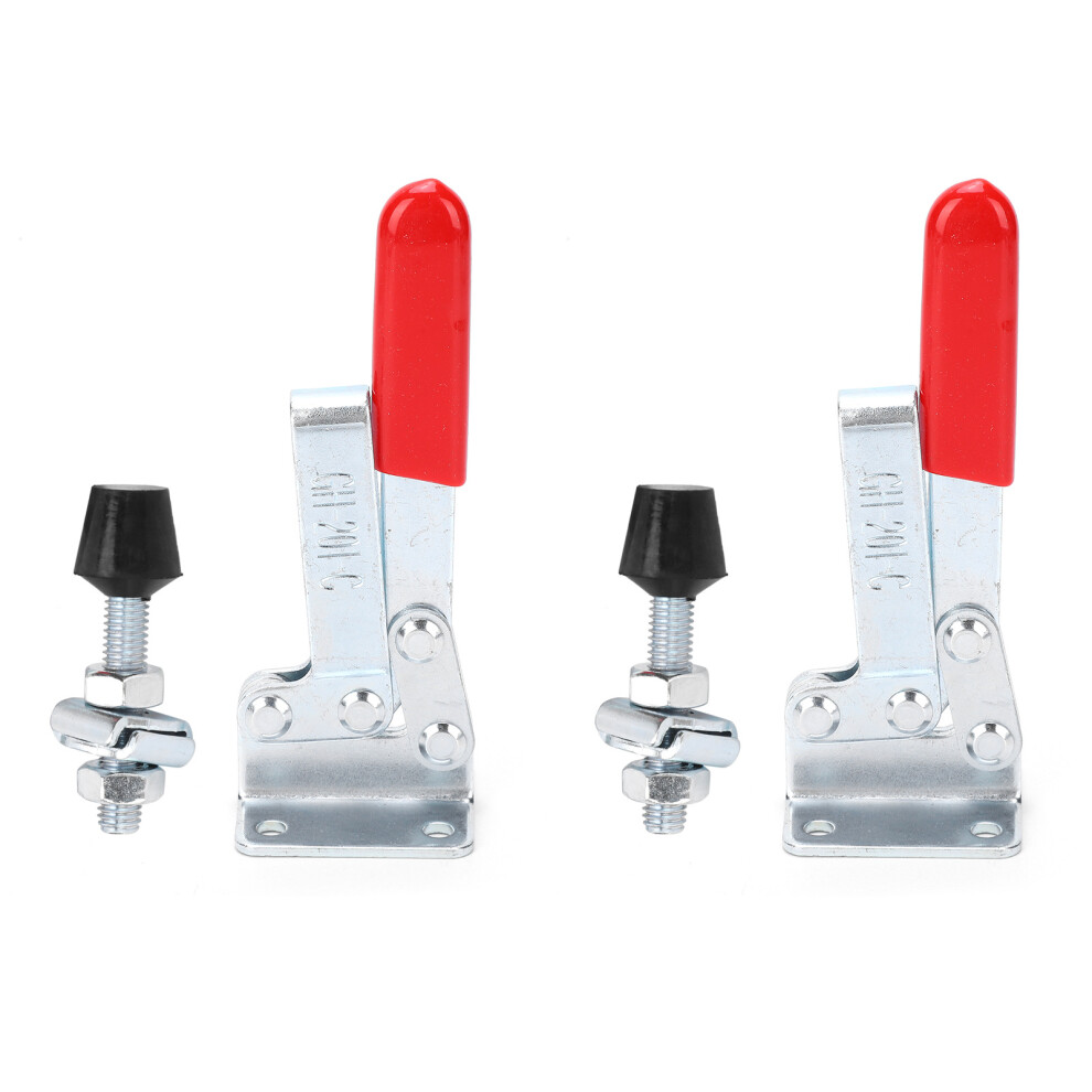 2Pcs Toggle Clamp Anti Rust Alloy Steel Quick Release Hold Down Hand Tool 182Kg Gh201c 4031322927627