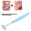Raschietto per lingua Professionale Blu Silicone+Plastica 5