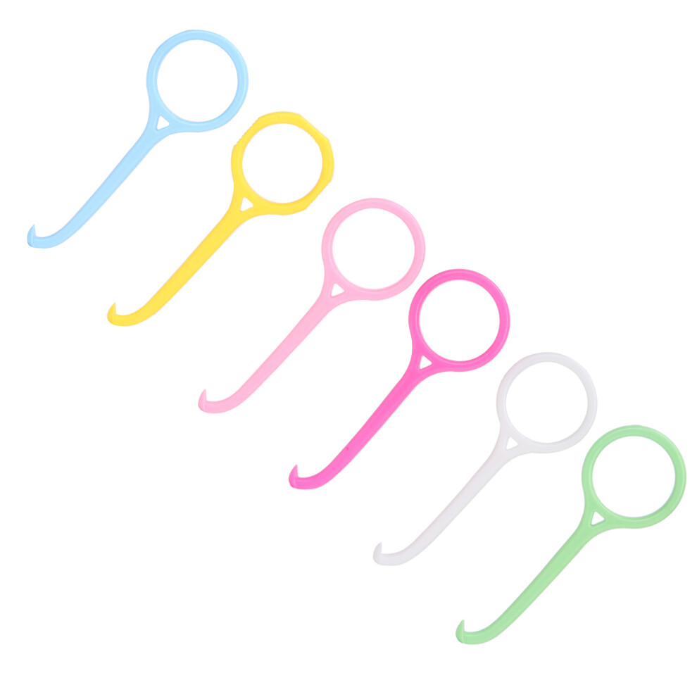 Yellow 6Pcs Aligner Remover Smoothly Antislip Dental Oral Care Braces Retainer Remover Tool