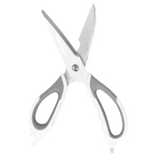 Detachable Kitchen Scissors Multifunctional Stainless Steel Seafood Food Scissors for HomeGrey