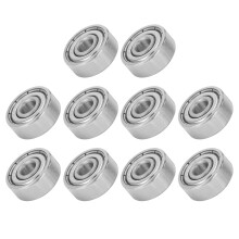 10 pièces S624ZZ 4x13x5mm roulements à billes en acier inoxydable - argenté
