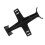 Supporto per forcella 270mm x 230mm ABS Nero 10