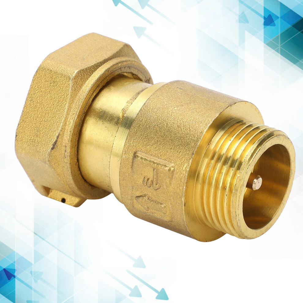 Check Valve 1ÂWay Telescopic Swing Water Meter Brass Threaded Connection Valve Dn25 X 32 3051322929590